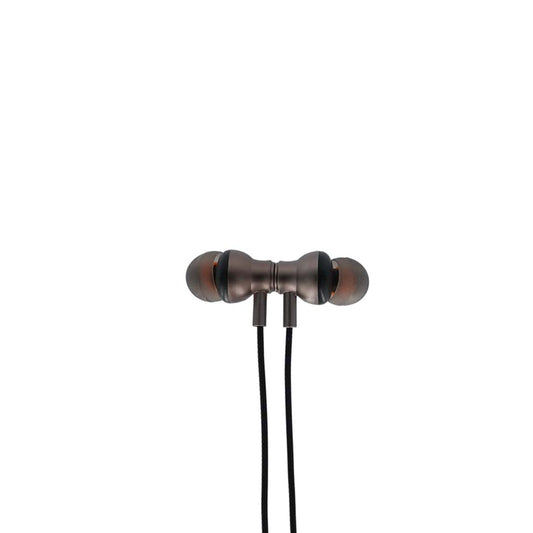 Pair of earphones on a white background