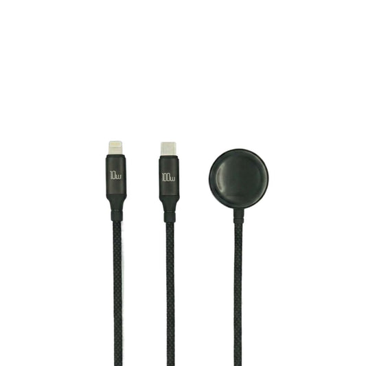black cables with two connectors on a white background